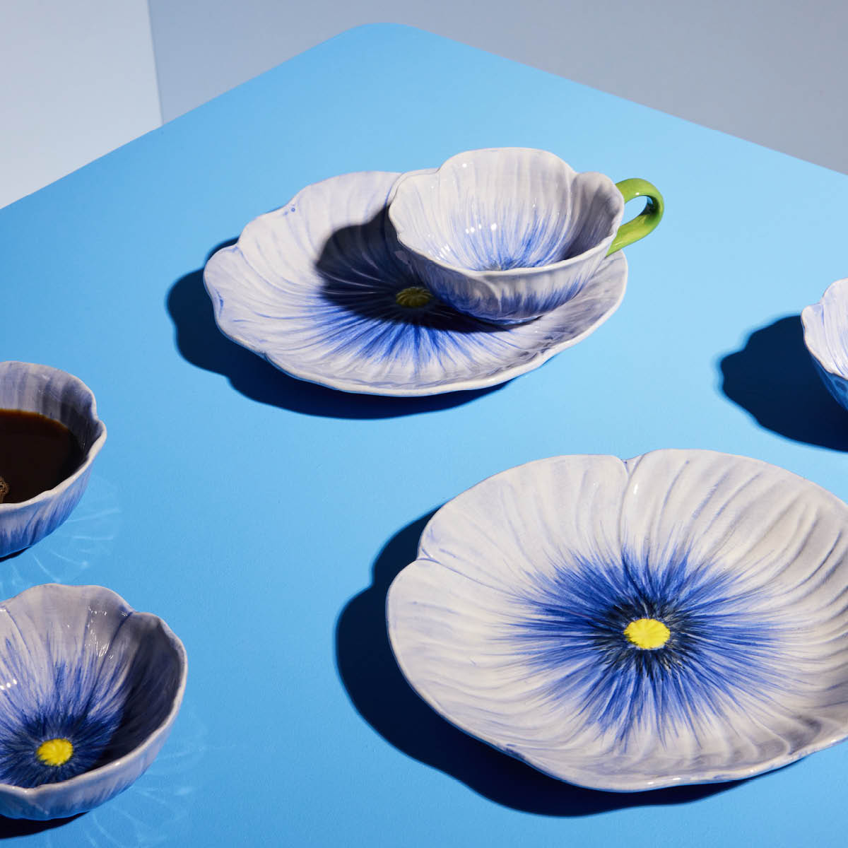 ByOn Poppy asjett 21 cm blå