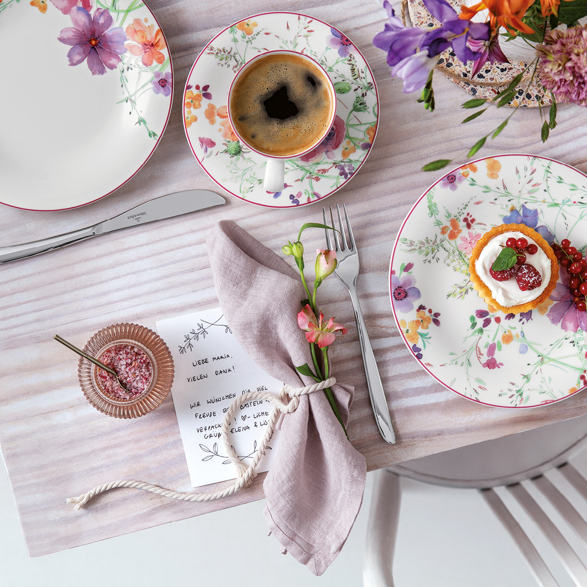 Villeroy & Boch Mariefleur Basic skål til kaffekopp 16 cm