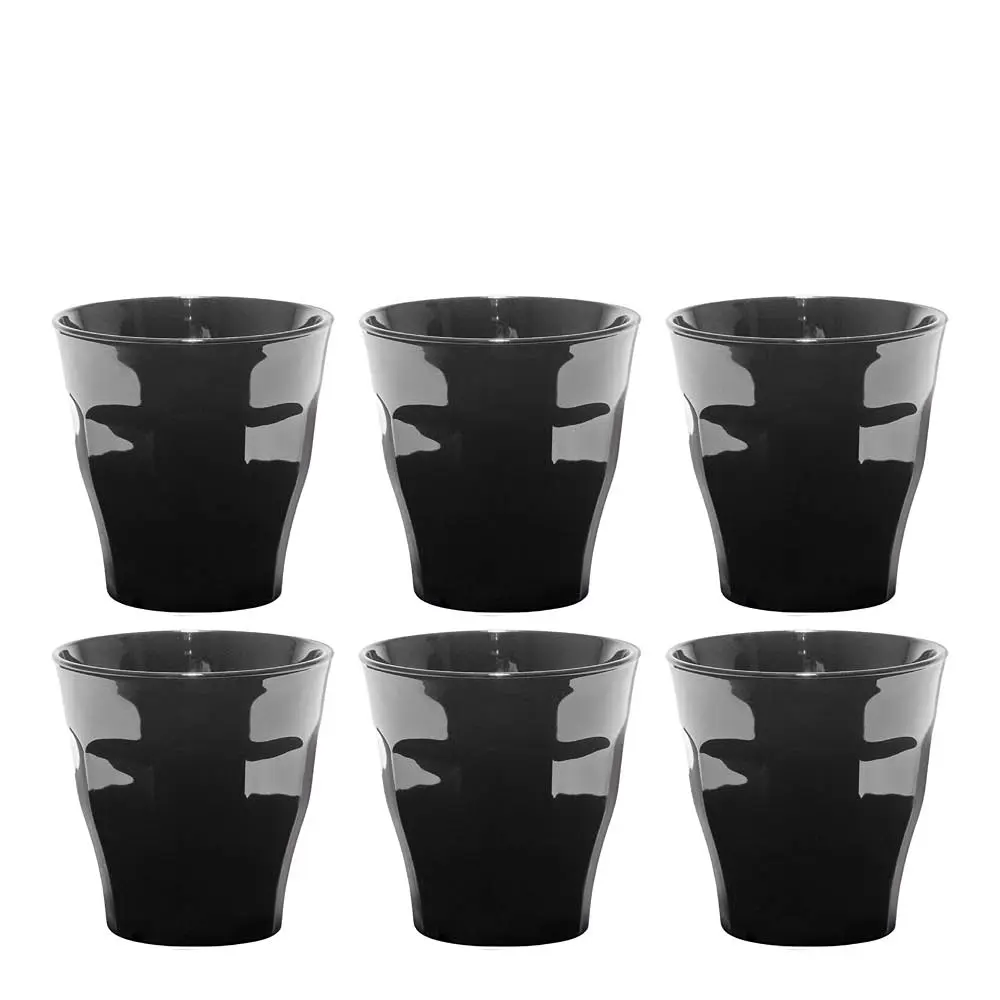 Picardie glass 25 cl 6 stk svart