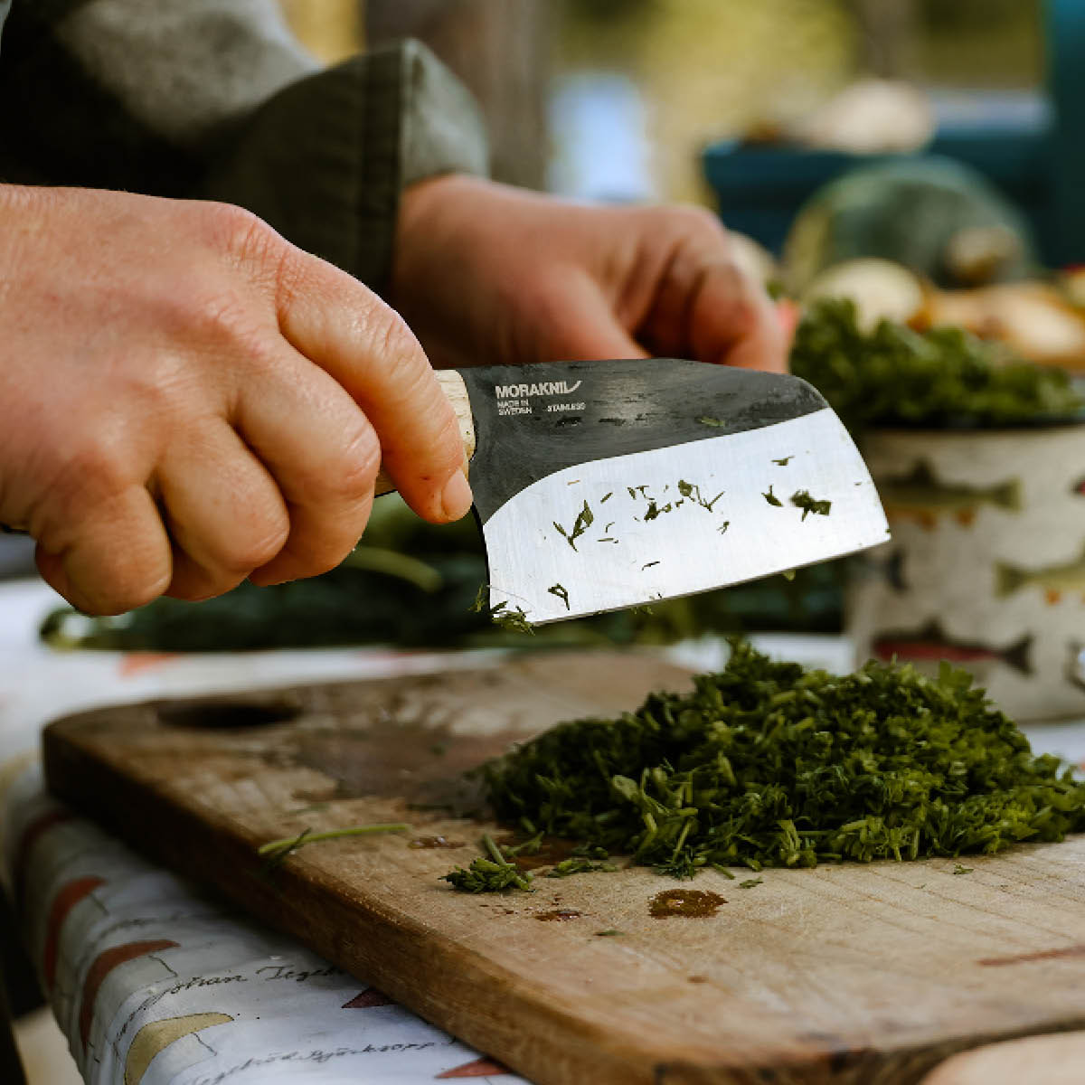 Morakniv Rombo BlackBlade kokkekniv 11,9 cm (S) asketre