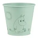 Mumin plåtkruka 11 cm grön