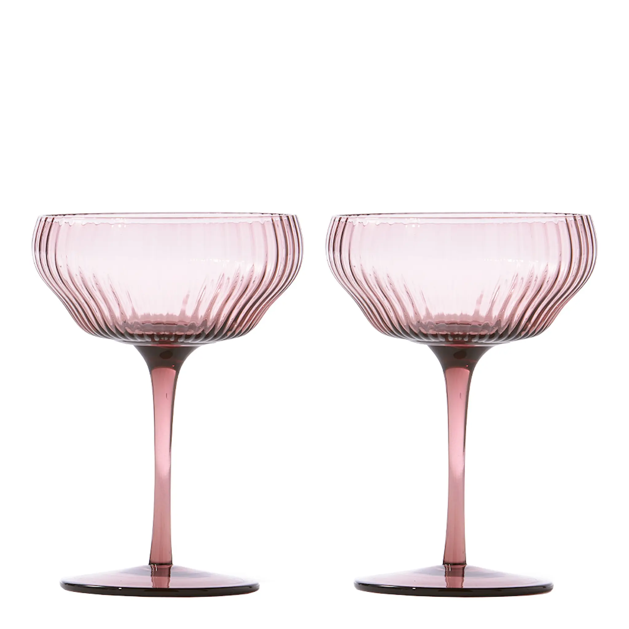 Pols Potten Pum Coupe lasi 14,3 cm 2 kpl Liila