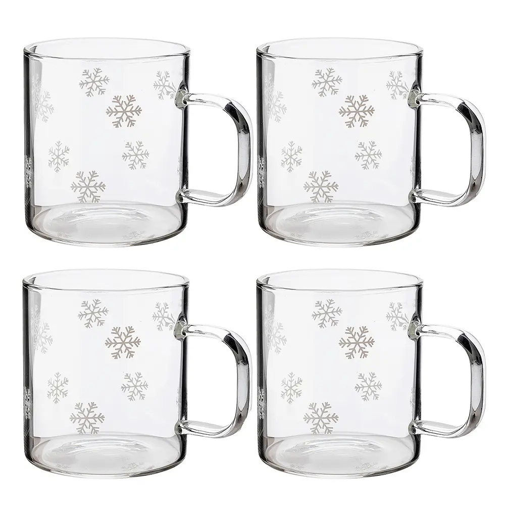 Isa Glasskopp Snøstjerner 4-pk Klar