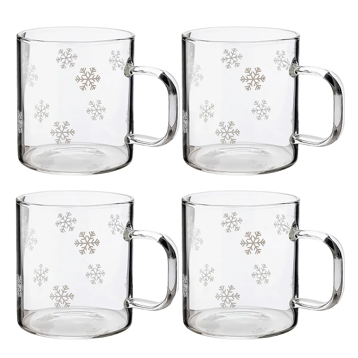 Dorre Isa Glasmugg Snöstjärnor 4-pack Klar