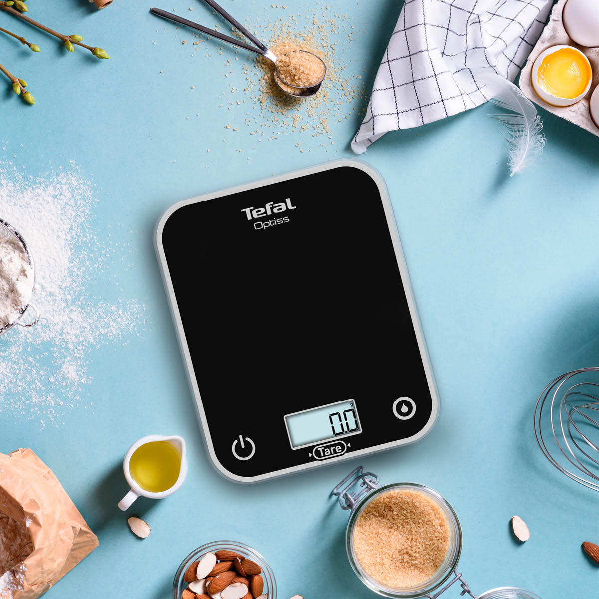 Tefal Optiss keittiövaaka 5 kg musta