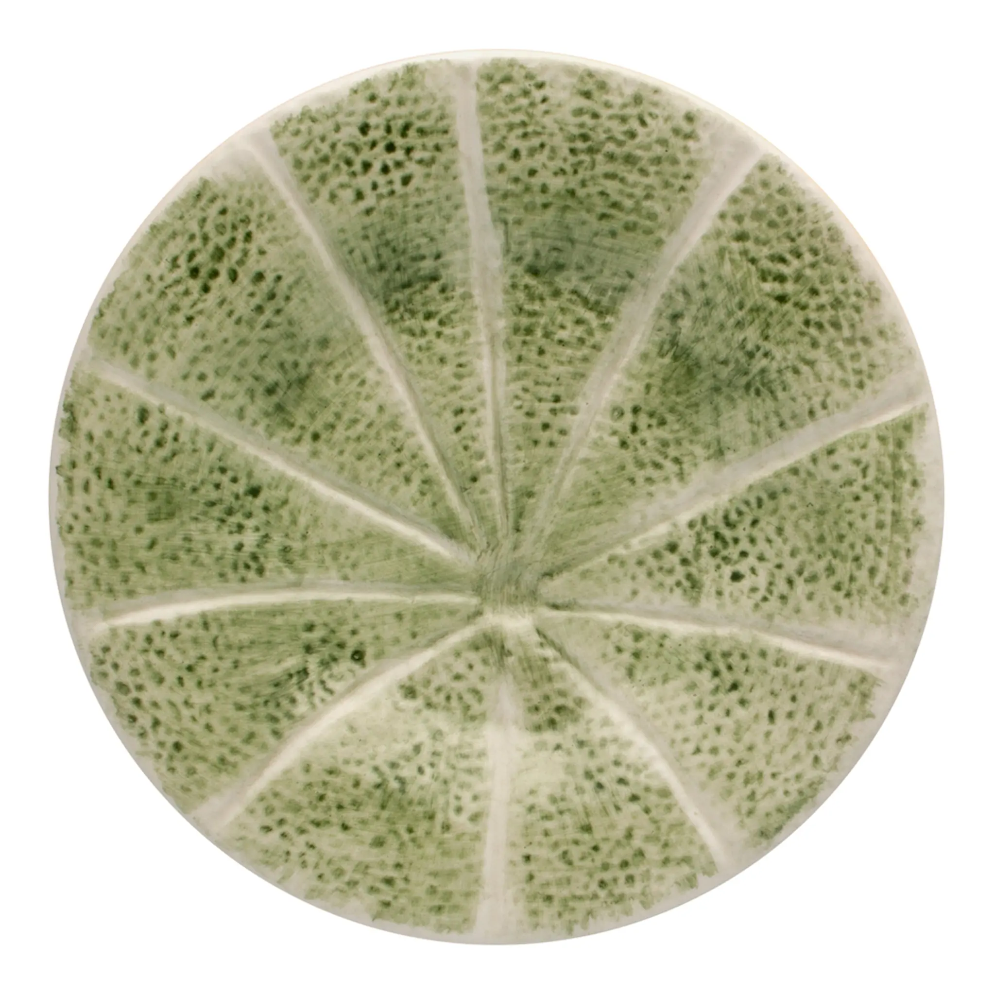 Bordallo Pinheiro Melon assiett 20 cm grön