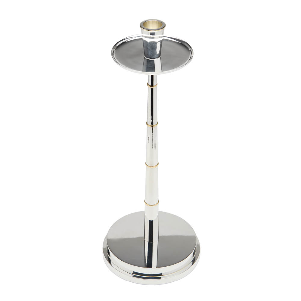 Skultuna Graceful ljusstake 33 cm försilvrad mässing