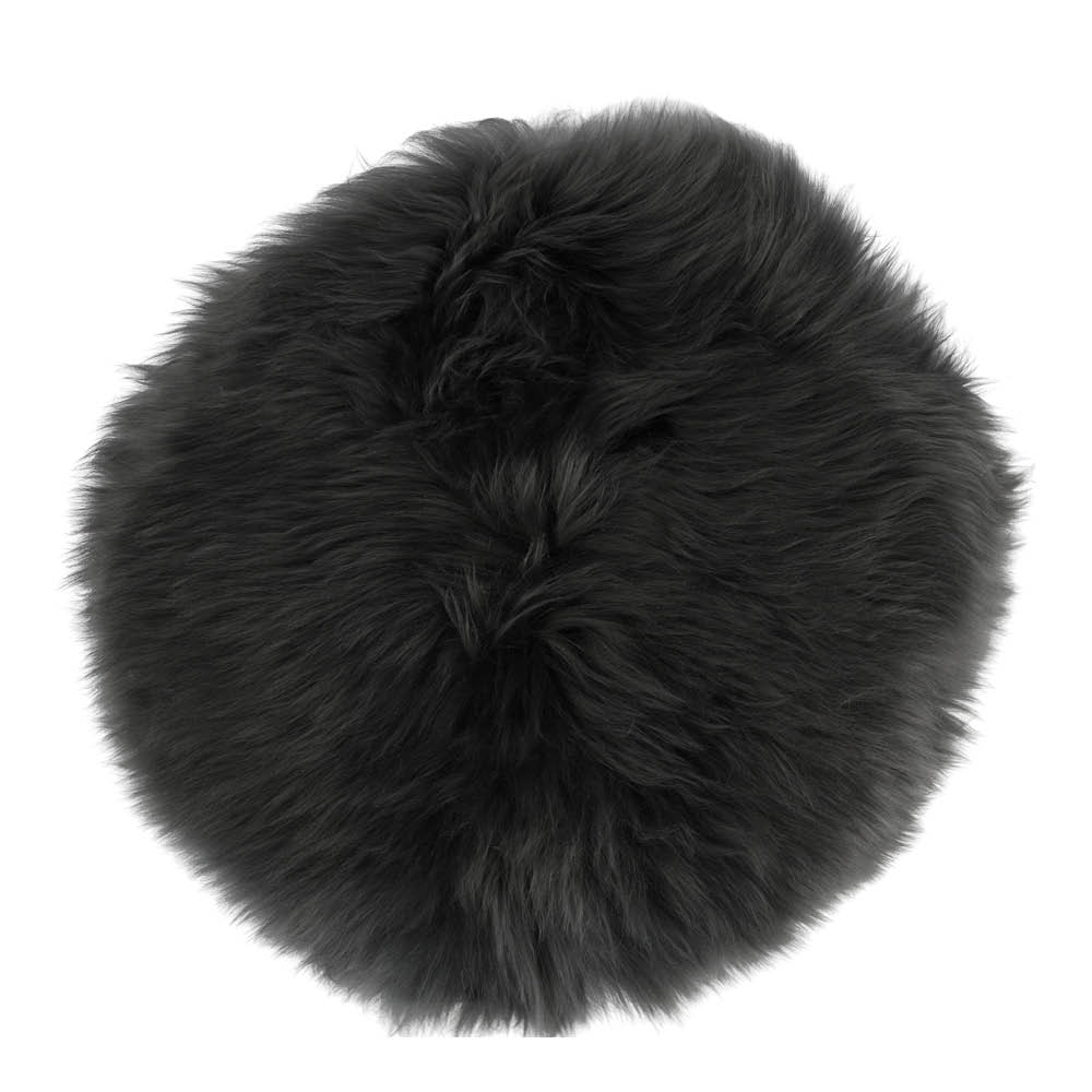 Natures Collection Sittdyna New Zealand fårskinn lång ull 34 cm steel