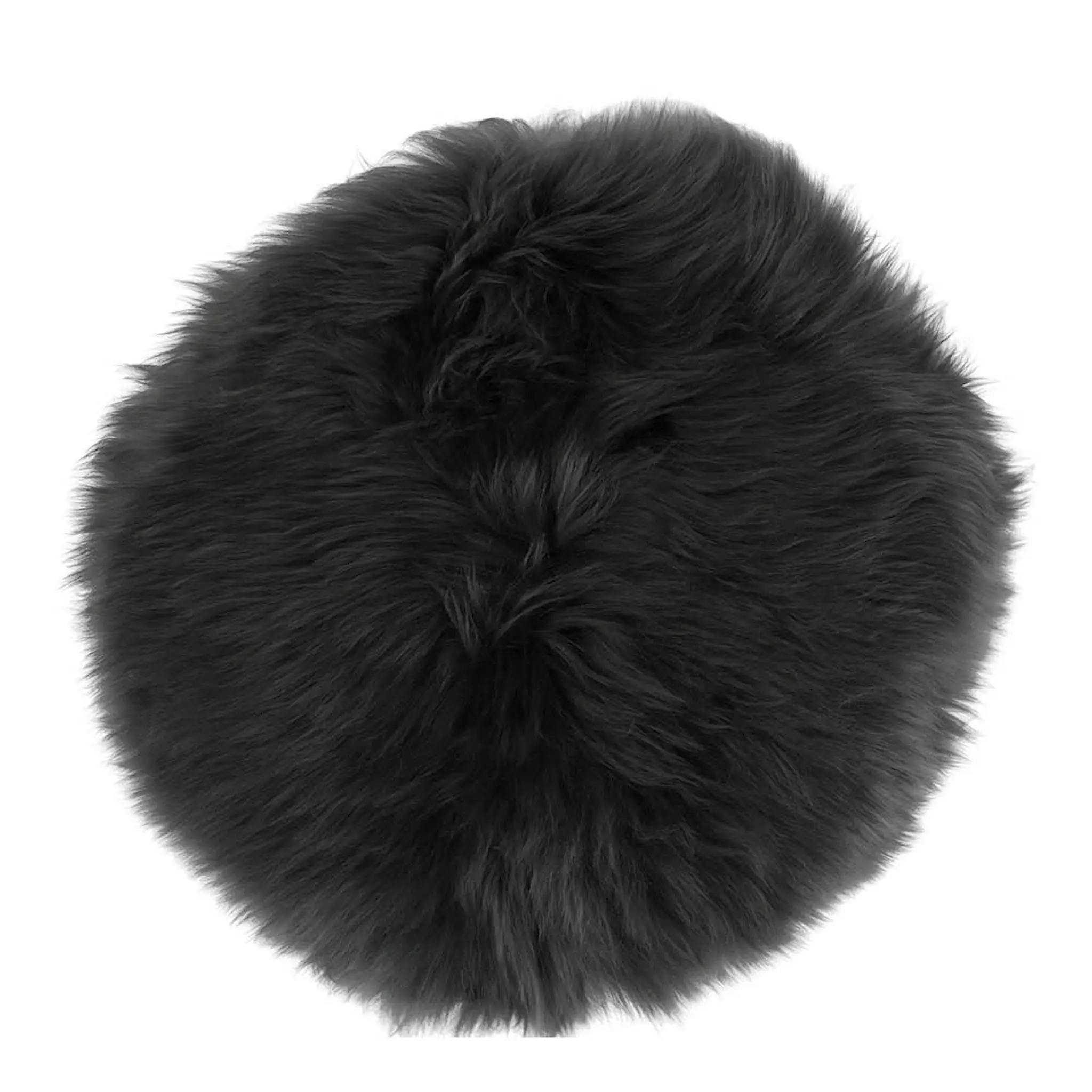 Natures Collection Sittdyna New Zealand fårskinn lång ull 34 cm steel