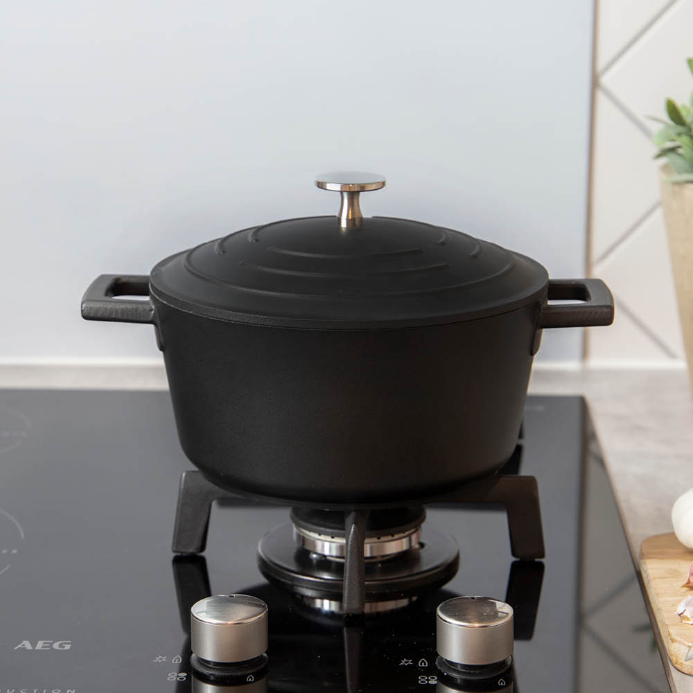 MasterClass Cast Aluminium Pata 2,5 L Musta