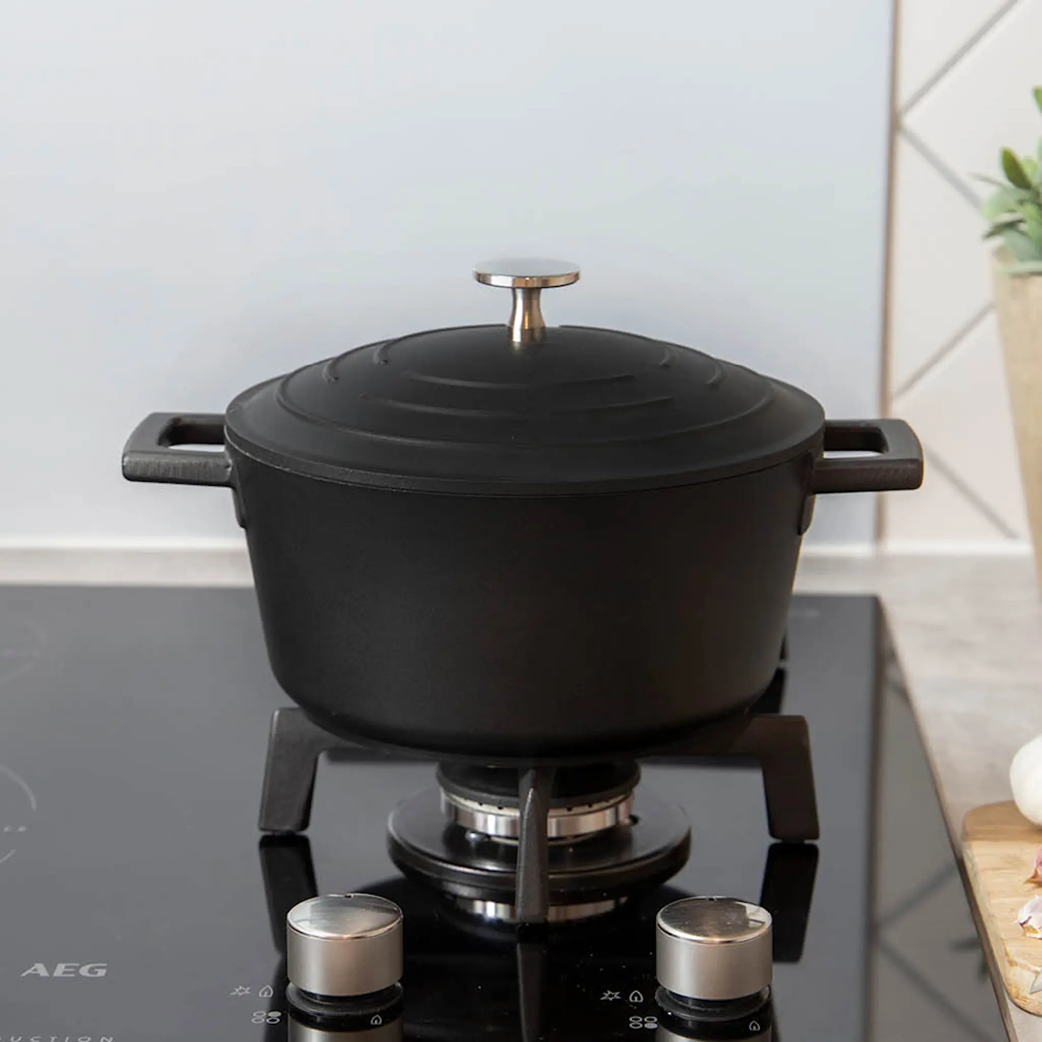 MasterClass Cast Aluminium Pata 2,5 L Musta