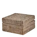 Norah förvaringslåda med lock 18x18 cm natur