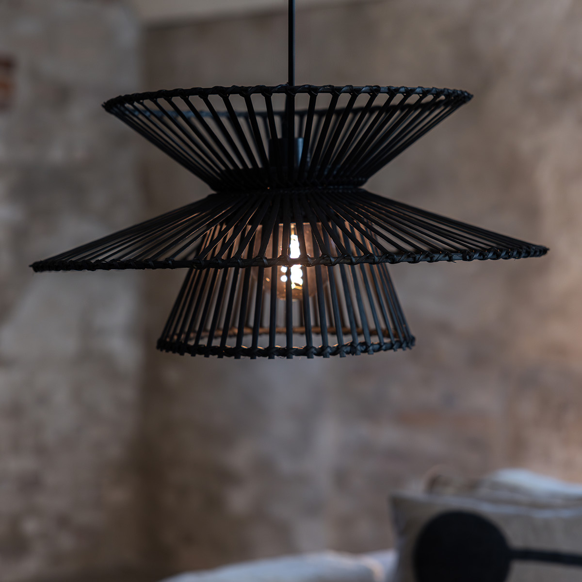 Markslöjd Duplici taklampa 57 cm svart