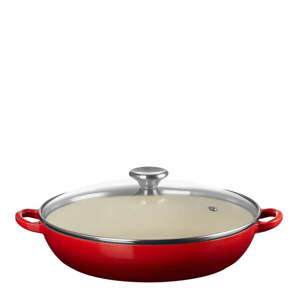 Le Creuset Buffet Pata lasikannella 30 cm 3,5 L Cerise