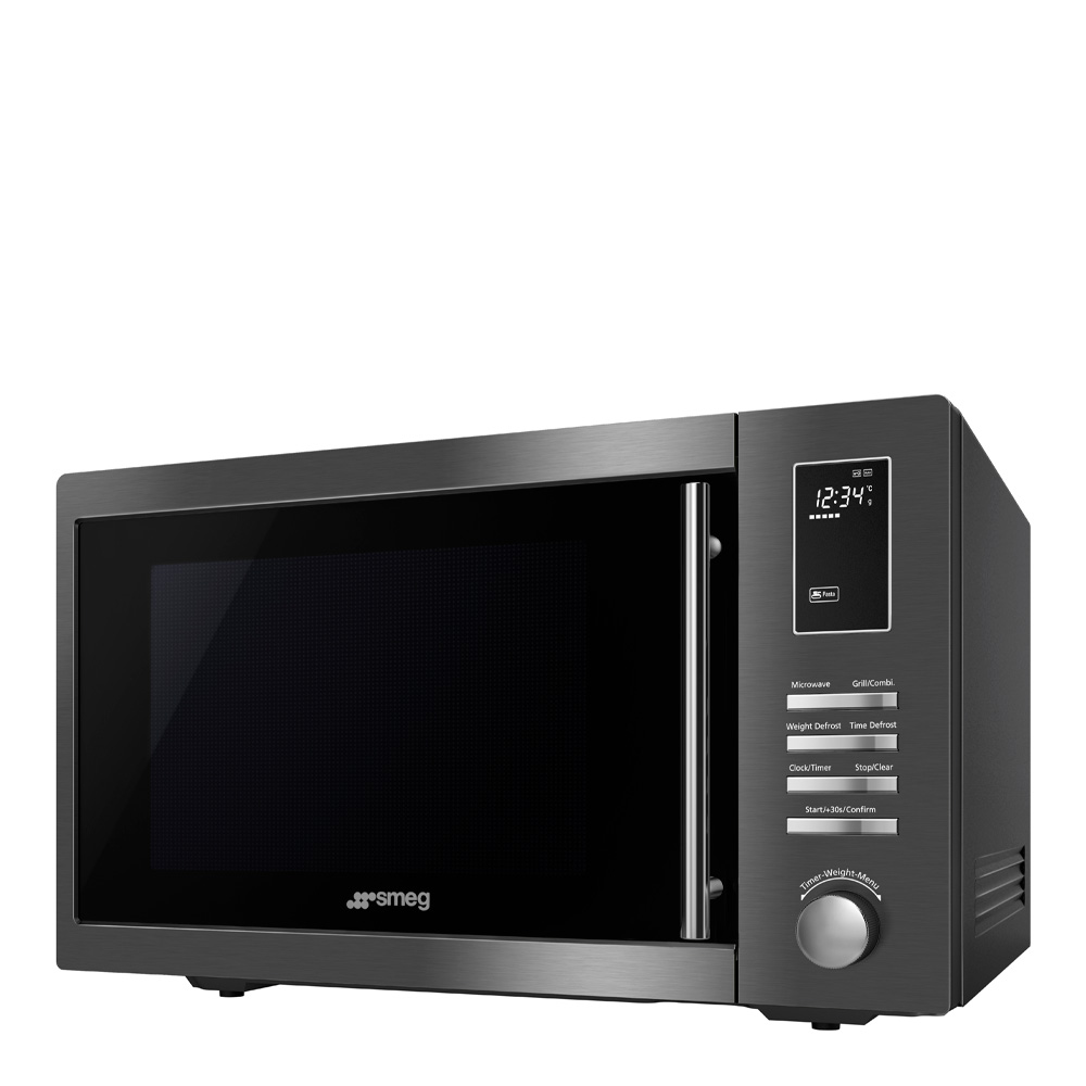 Smeg Smeg Mikrovågsugn MOE25B Svart/Rostfritt Stål