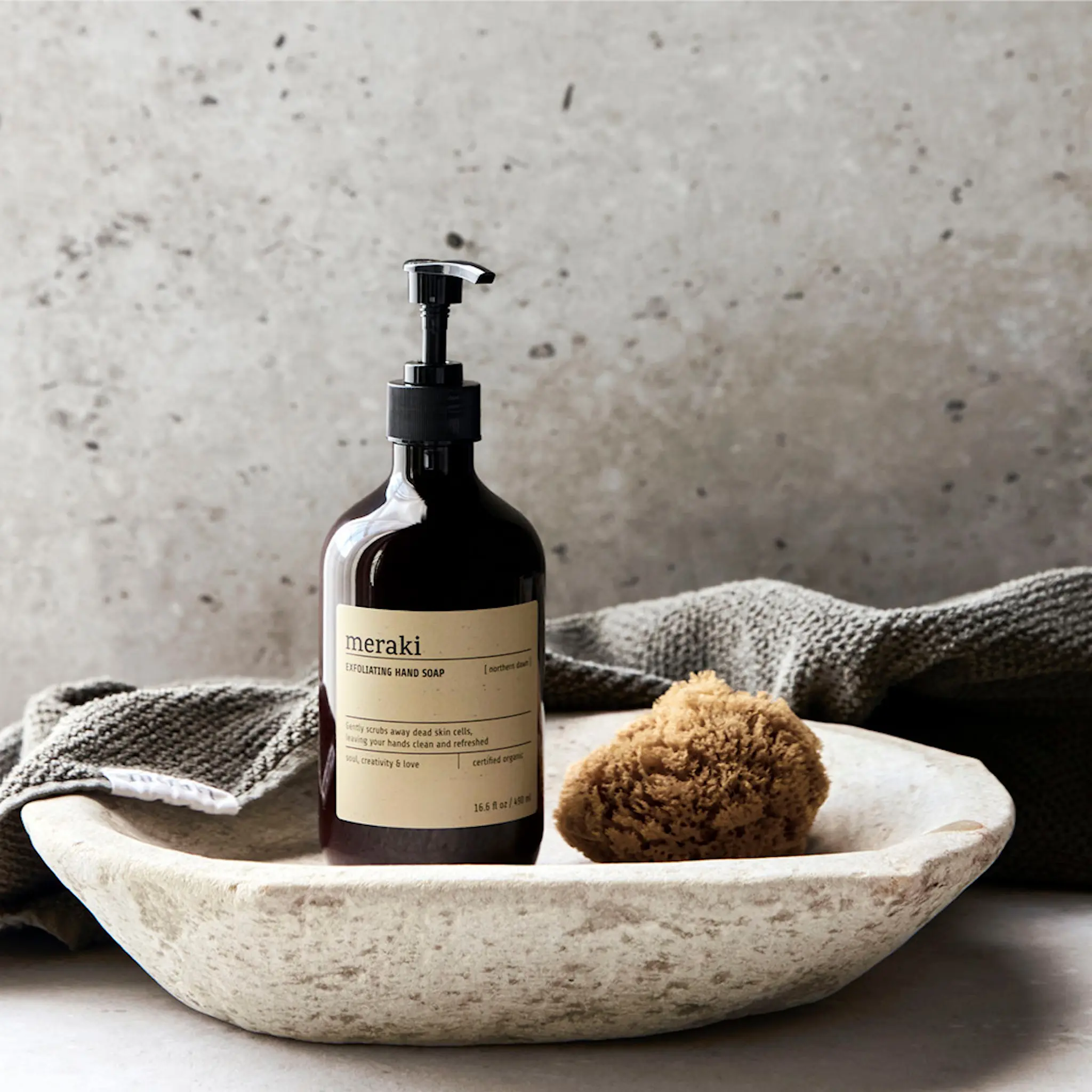 Meraki Saippua kuoriva 490 ml Northern Dawn