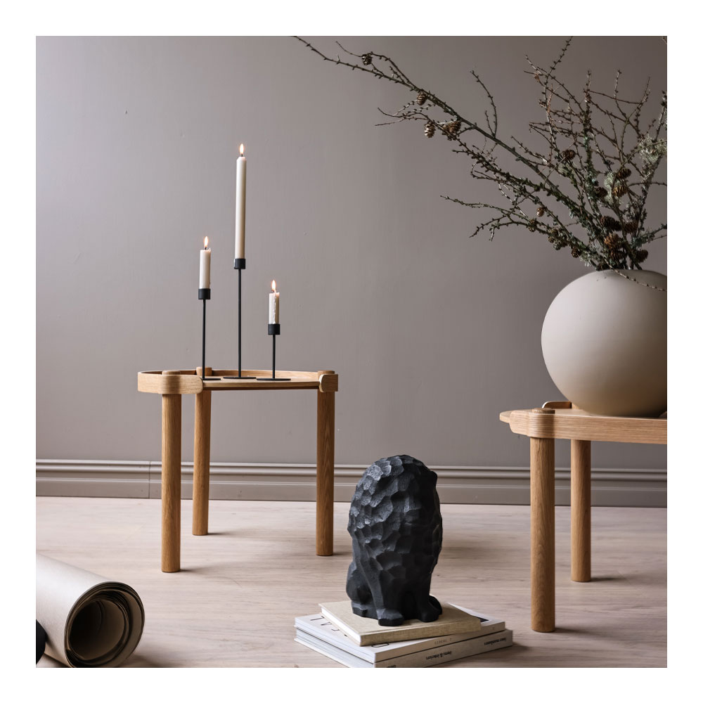 Cooee Candlestick Kynttilänjalka 21 cm Musta