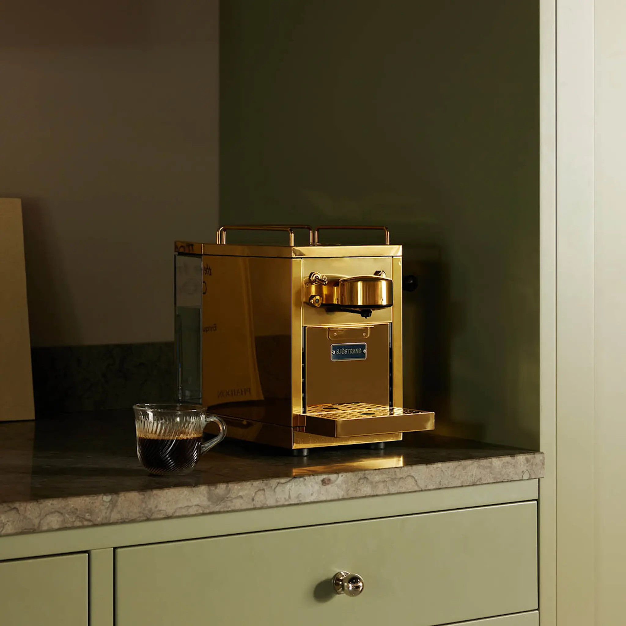 Sjöstrand The Original 2.0 kaffekapselmaskin 1,2 L mässing