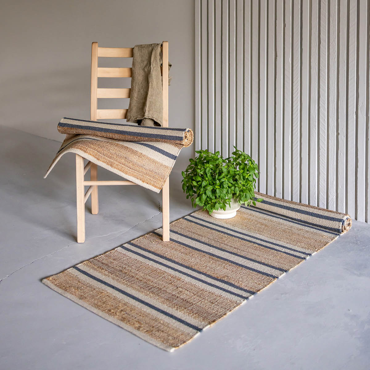 Lone Tepper Lyon jute löpare 70x140 cm natur blå
