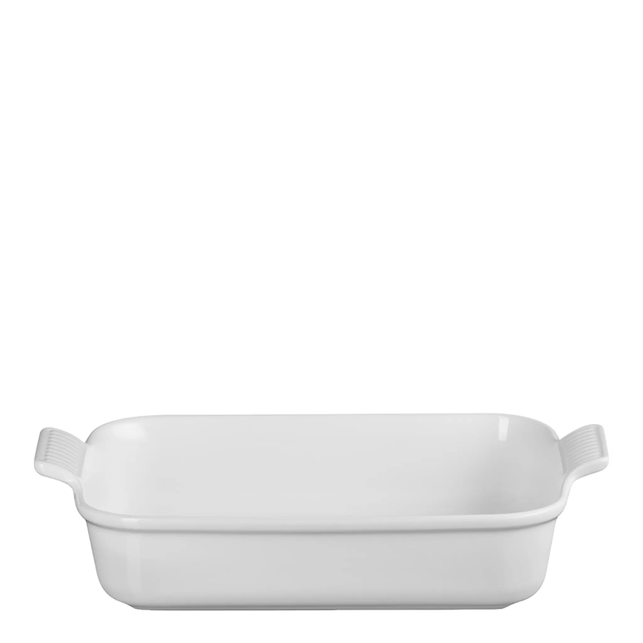 Le Creuset Heritage ugnsform rektangulär 32 cm white