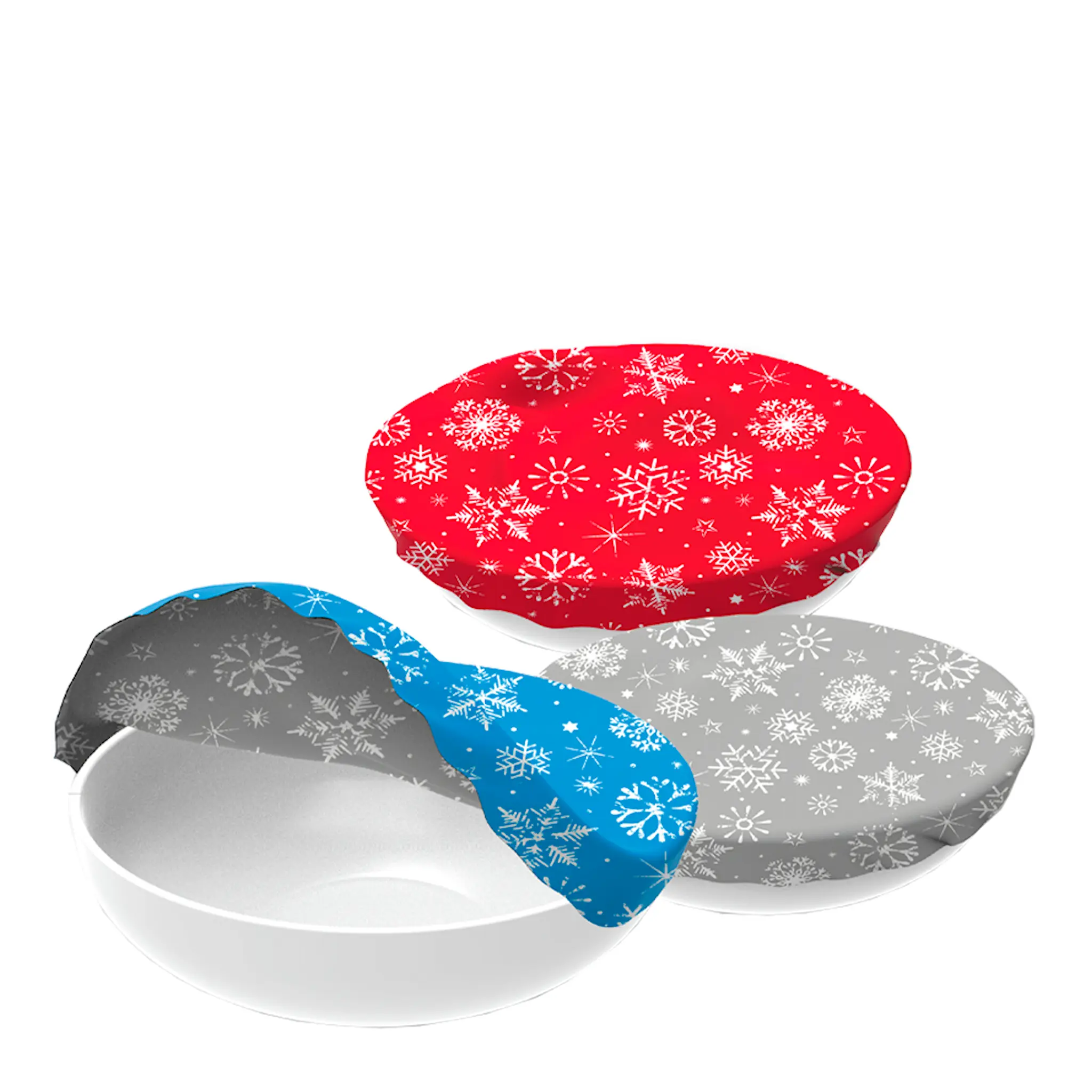 Nuts Innovations Överdrag Skål 3-pack Vinterprint