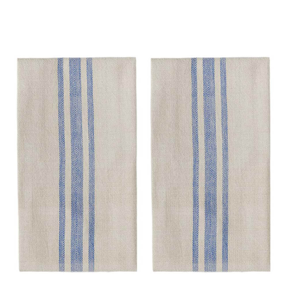 OYOY - Linu Keittiöpyyhe 70x50 cm 2 kpl Sininen