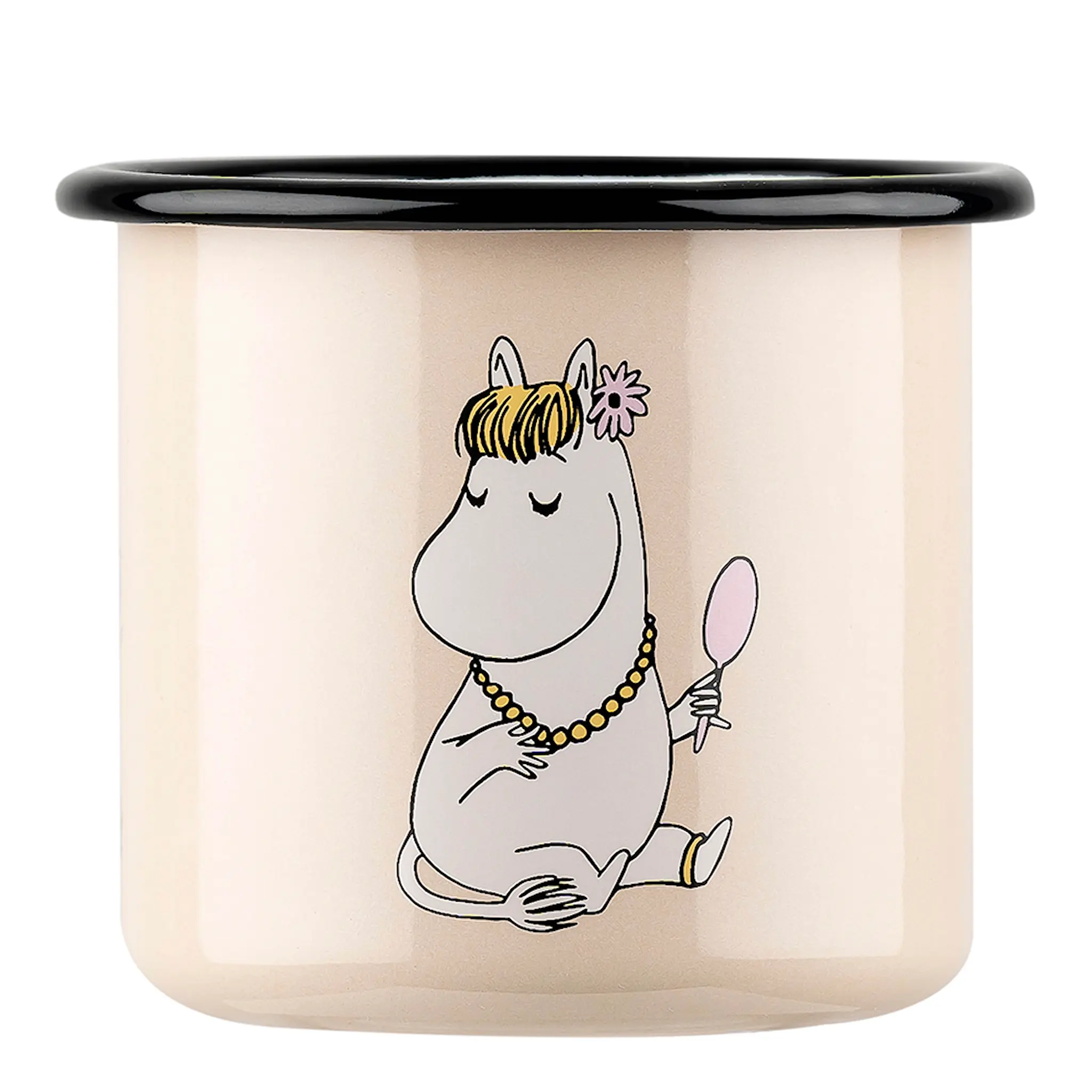 Muurla Mumin Emaljmugg Snorkfröken 37 cl Beige