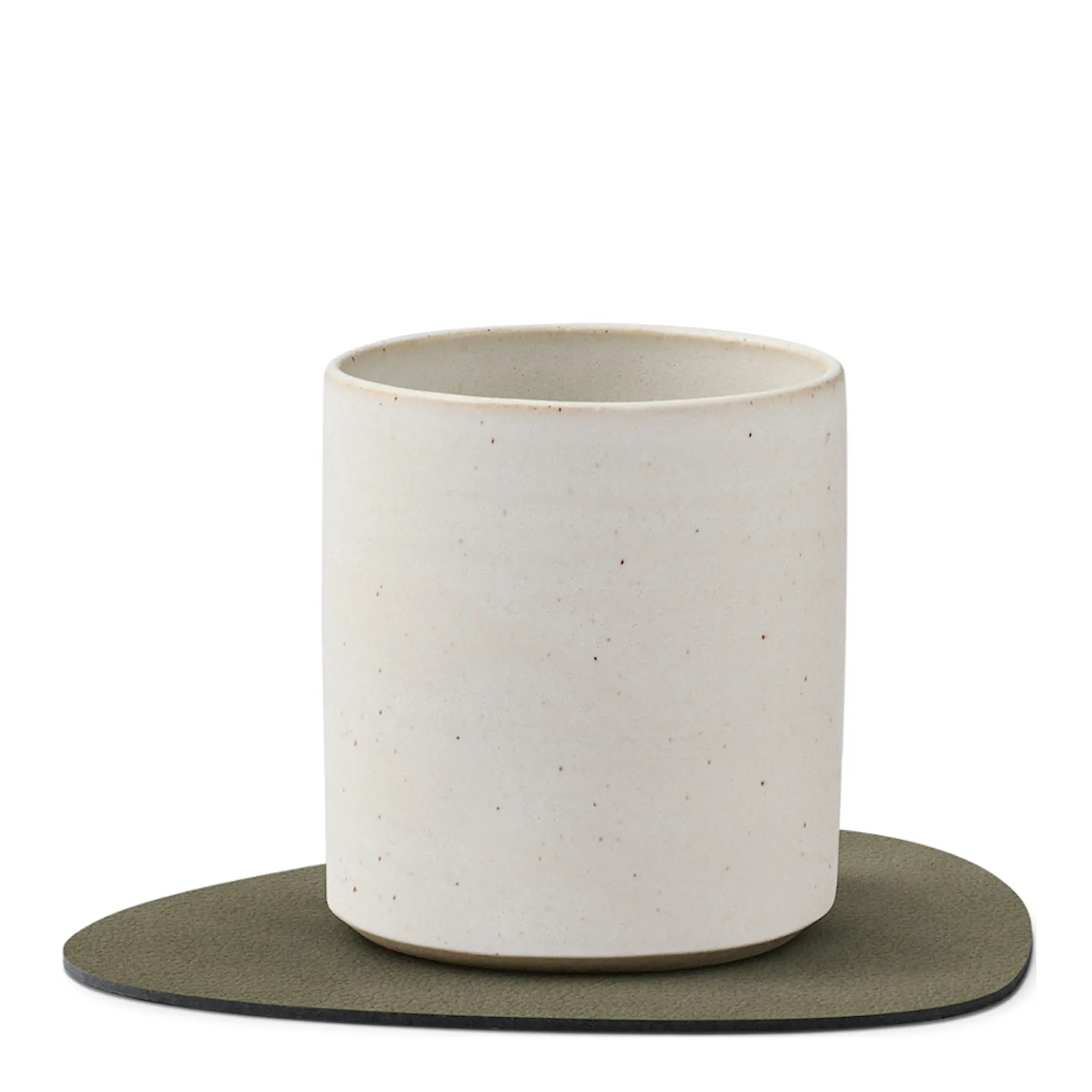 LIND DNA Nupo Curve Glasunderlägg 11x13 cm Militärgrön