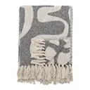 Salobre pläd 160x130 cm svart/natur