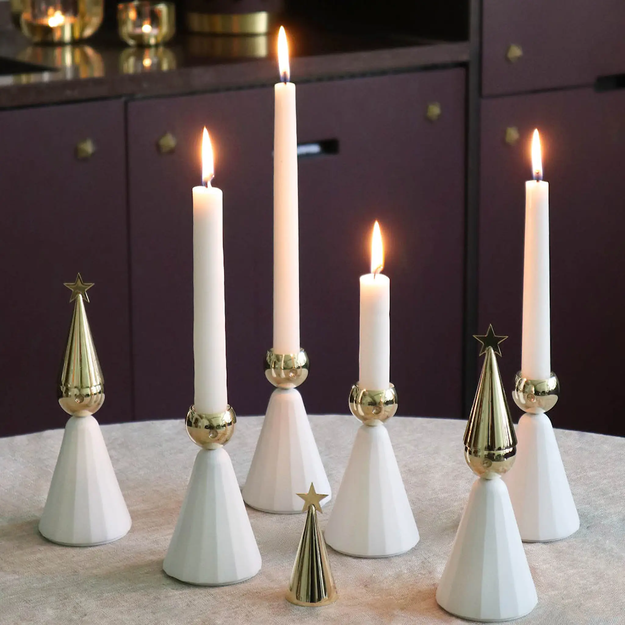 Klong Stjärnstopp ljussläckare 3,7x8,4 cm mässing