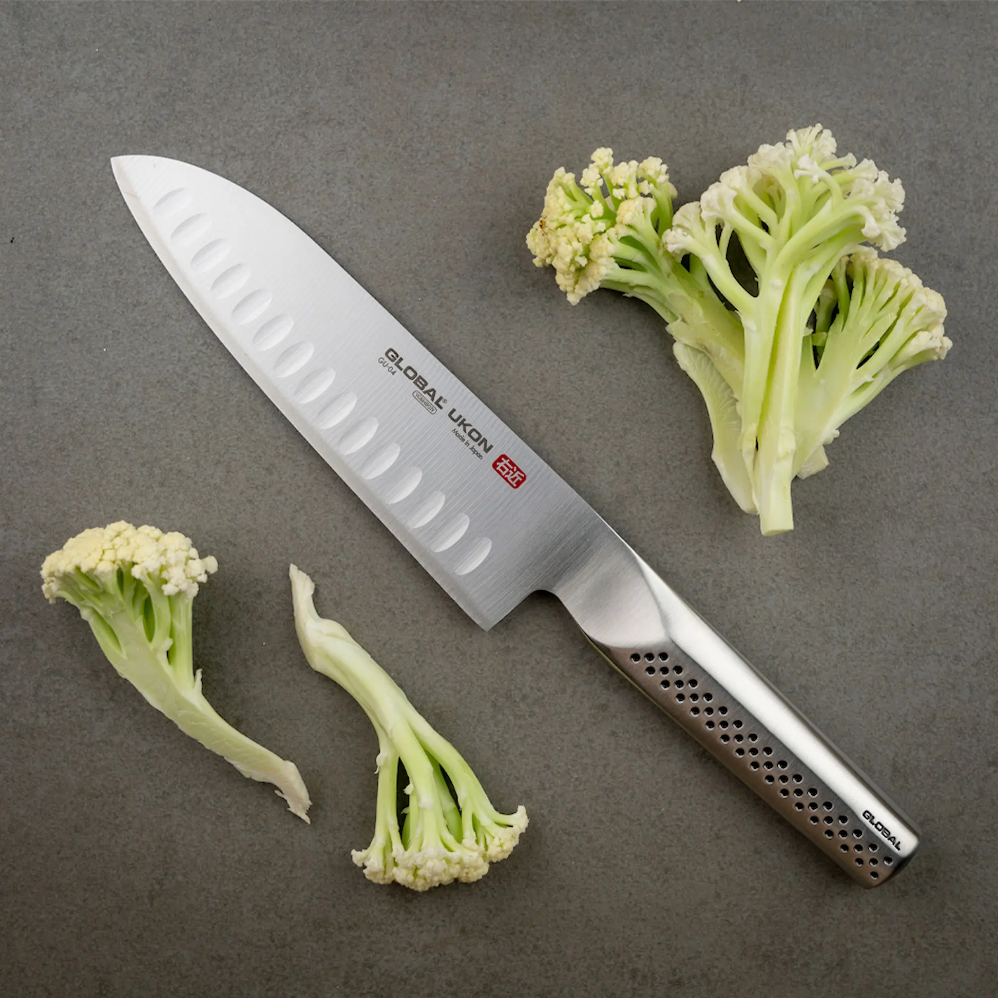 Global Ukon Santokukniv Olivslipad 18,5 cm