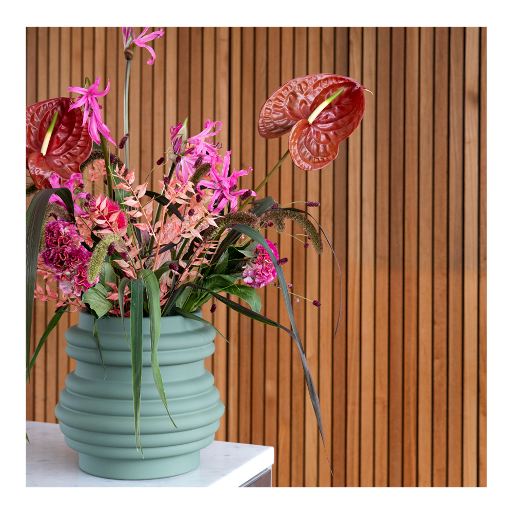 ByOn Mila vas 26,5x25 cm Grön