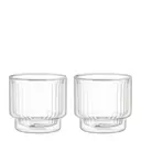 Dubbelväggade glas 26 cl 2-pack räfflad