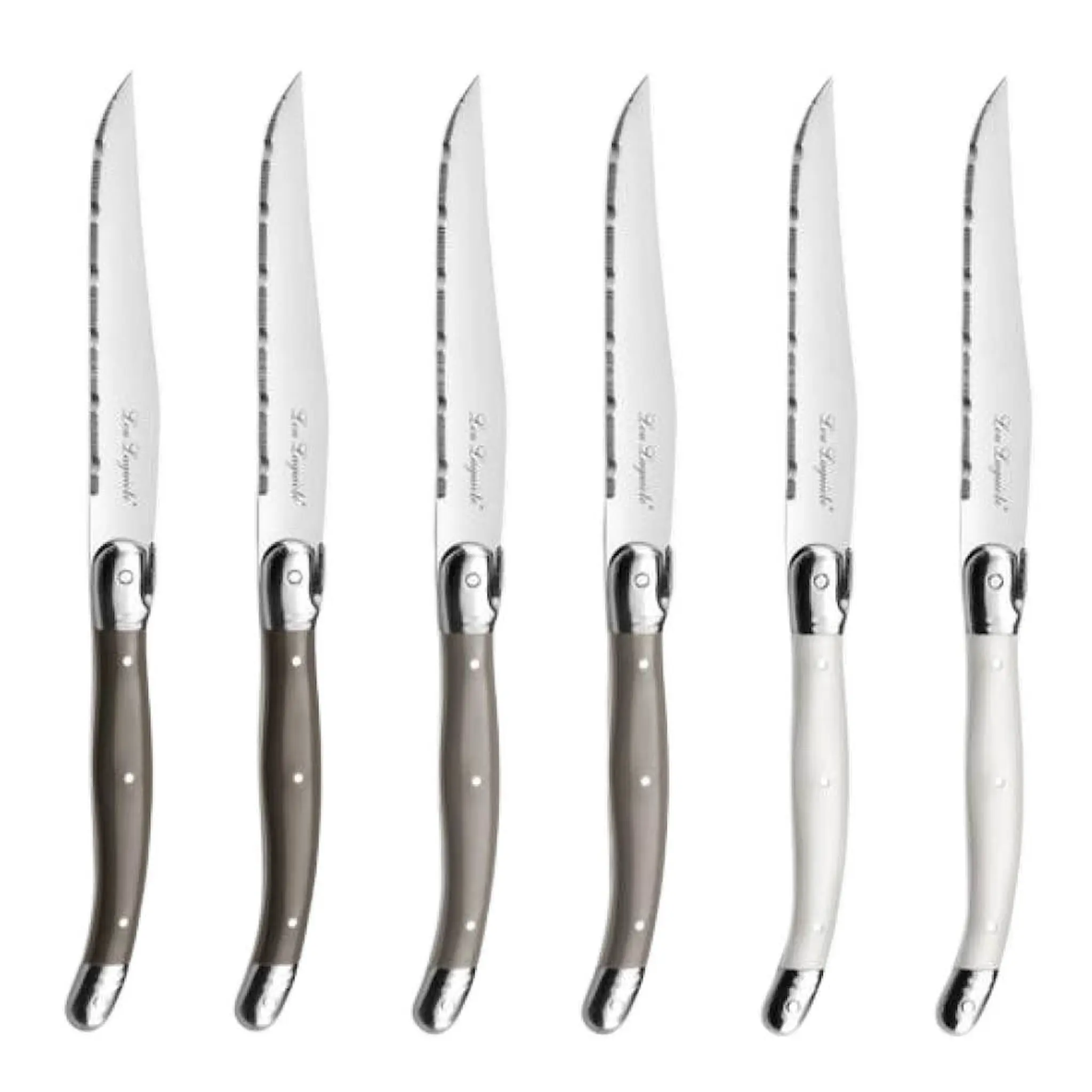 Lou Laguiole Tradition biffkniver i treblokk 6 stk multi