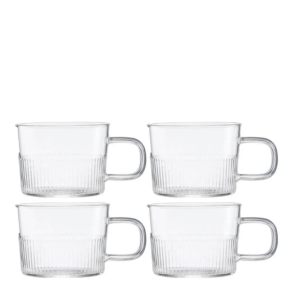 Samstund gløggkopp glass med riller 15 cl 4 stk