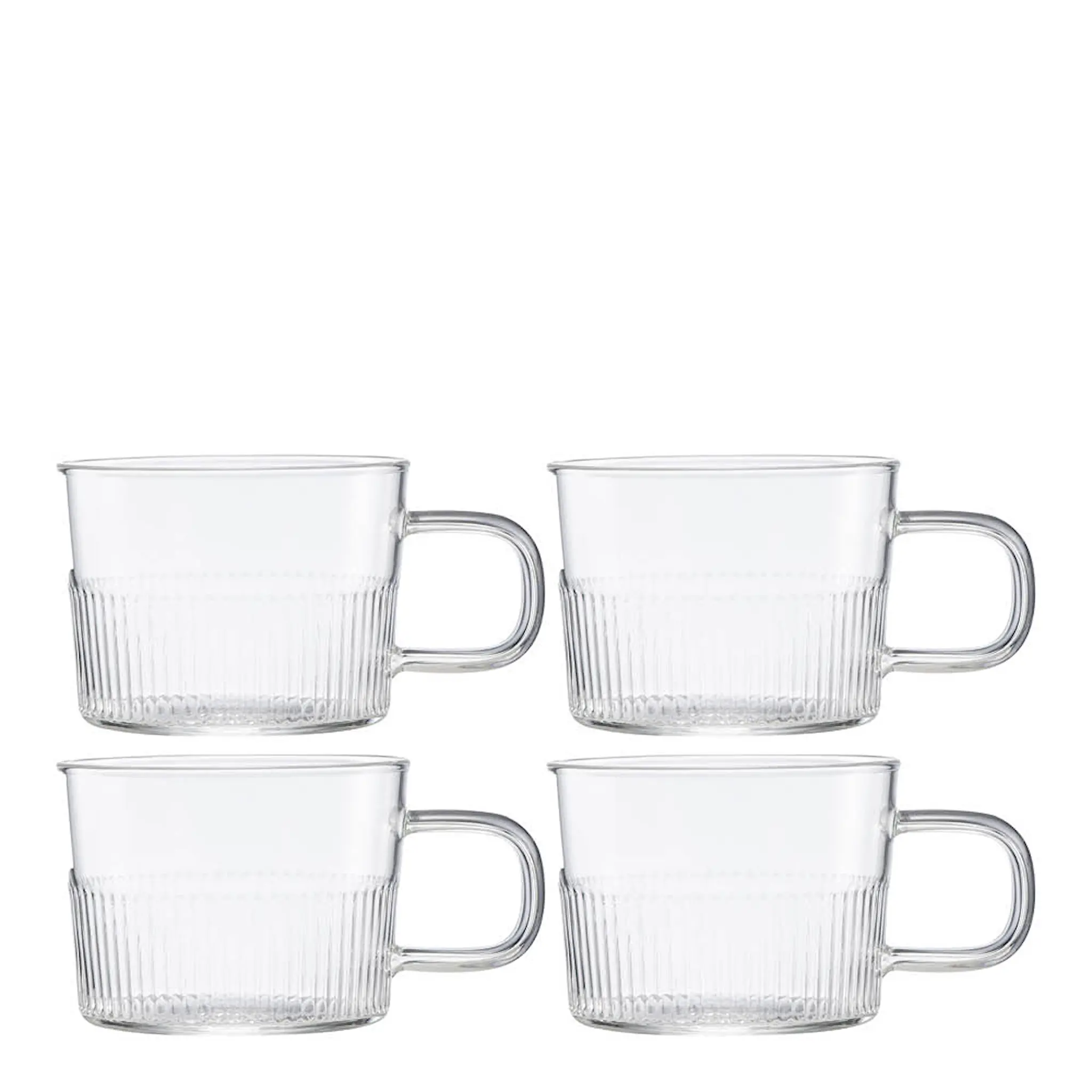 Stiernholm Samstund gløggkopp glass med riller 15 cl 4 stk