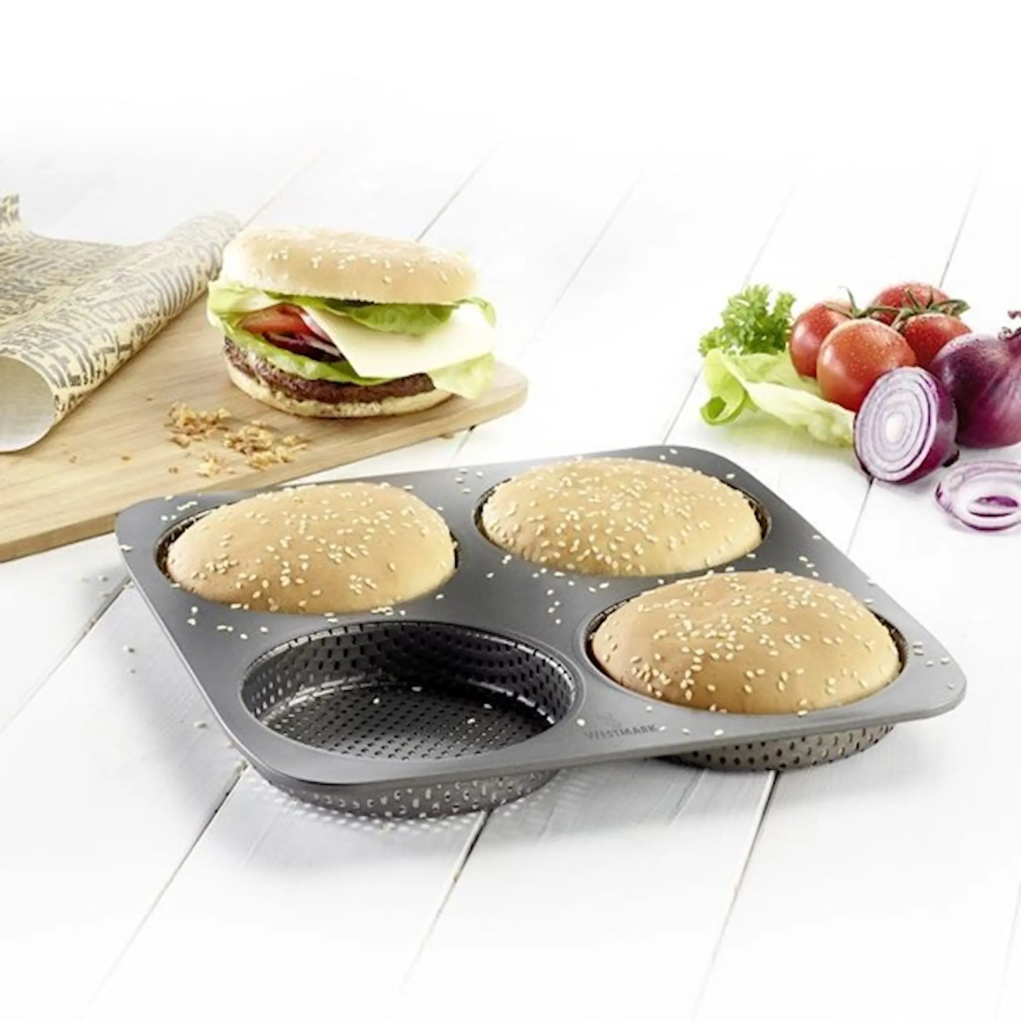 Westmark Big Bakform Hamburgerbröd 4 Stk