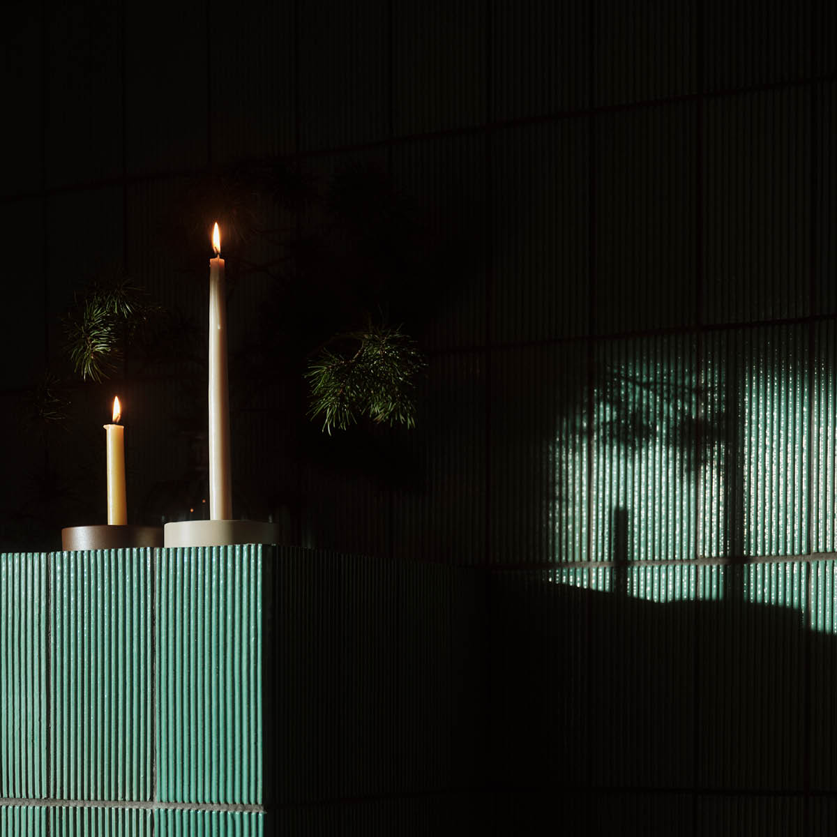 Arabia Kirnu ljusstake 11x3,5 cm brun