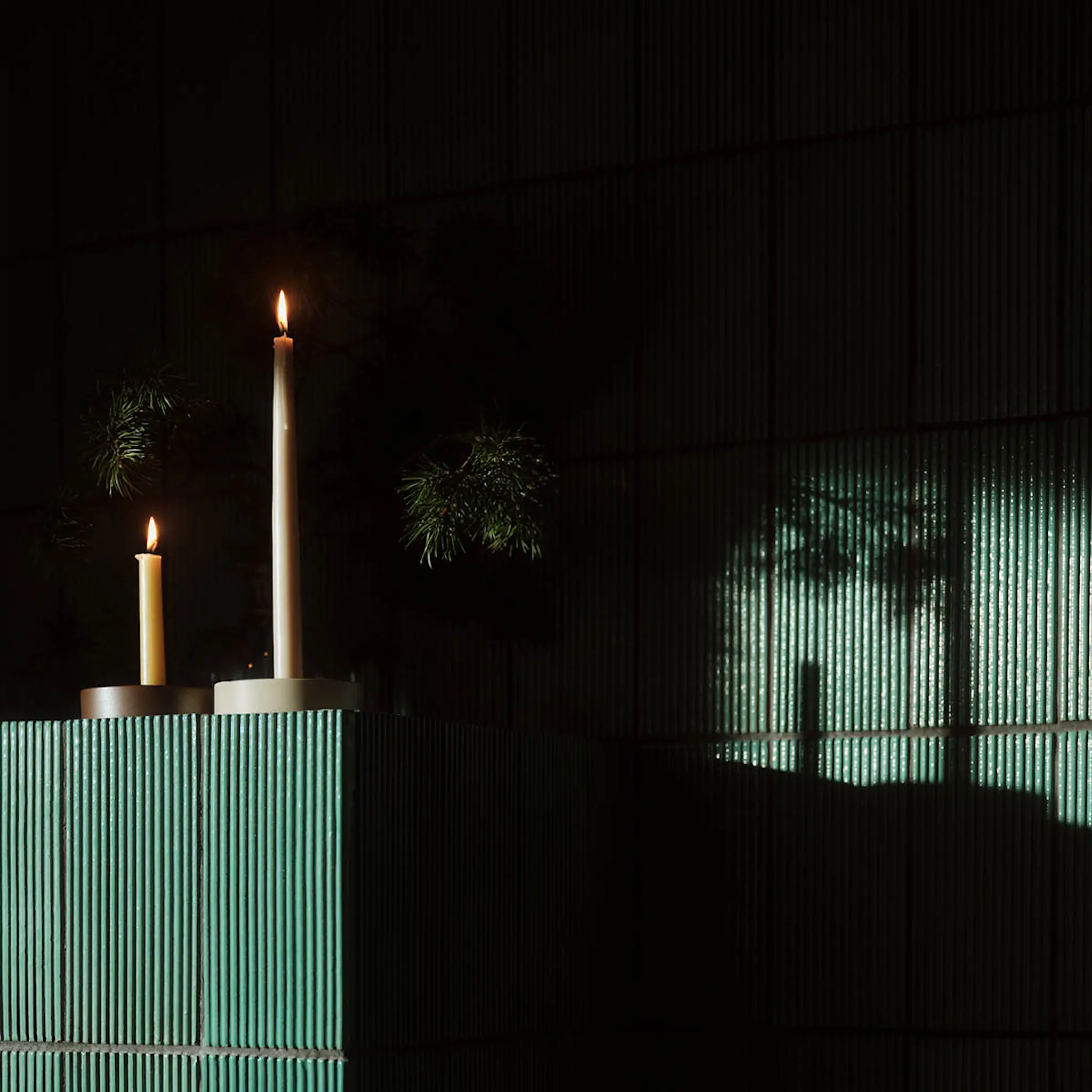 Arabia Kirnu ljusstake 11x3,5 cm brun