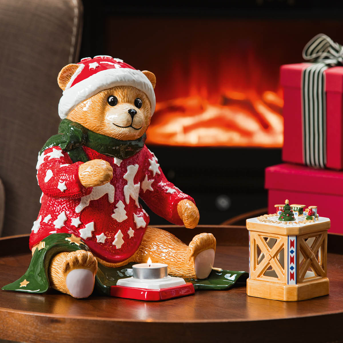 Villeroy & Boch Christmas Toy's Memory Kynttilälyhty 35 cm Teddy