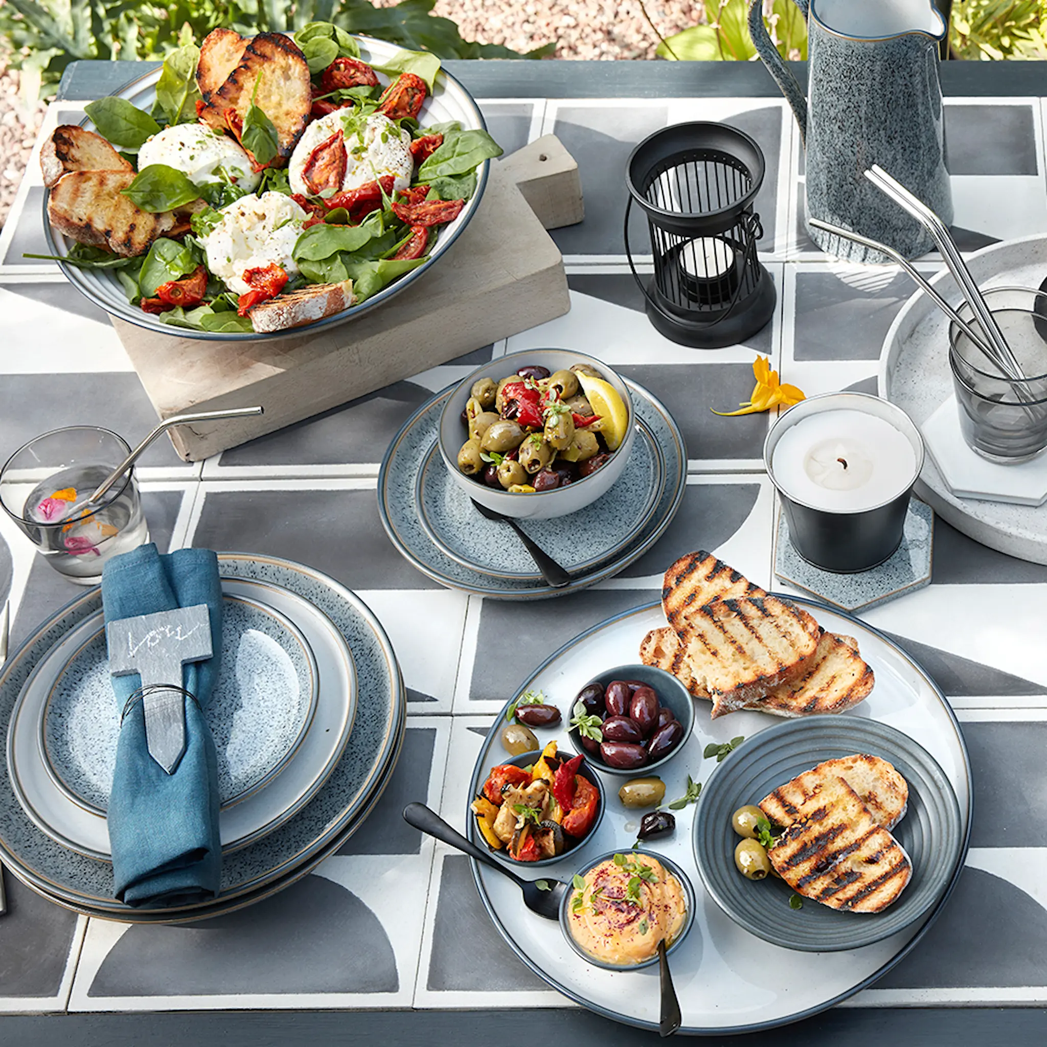 Denby Studio Grey Serveringsskål 20,5 cm Ljusgrå