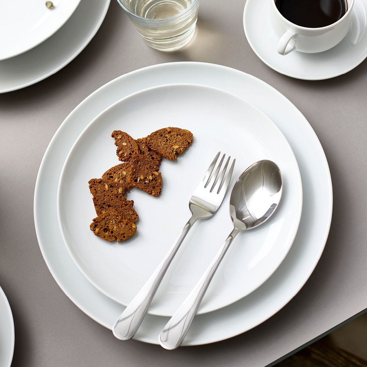 Aida Atelier tallerken 22 cm 4 stk super white