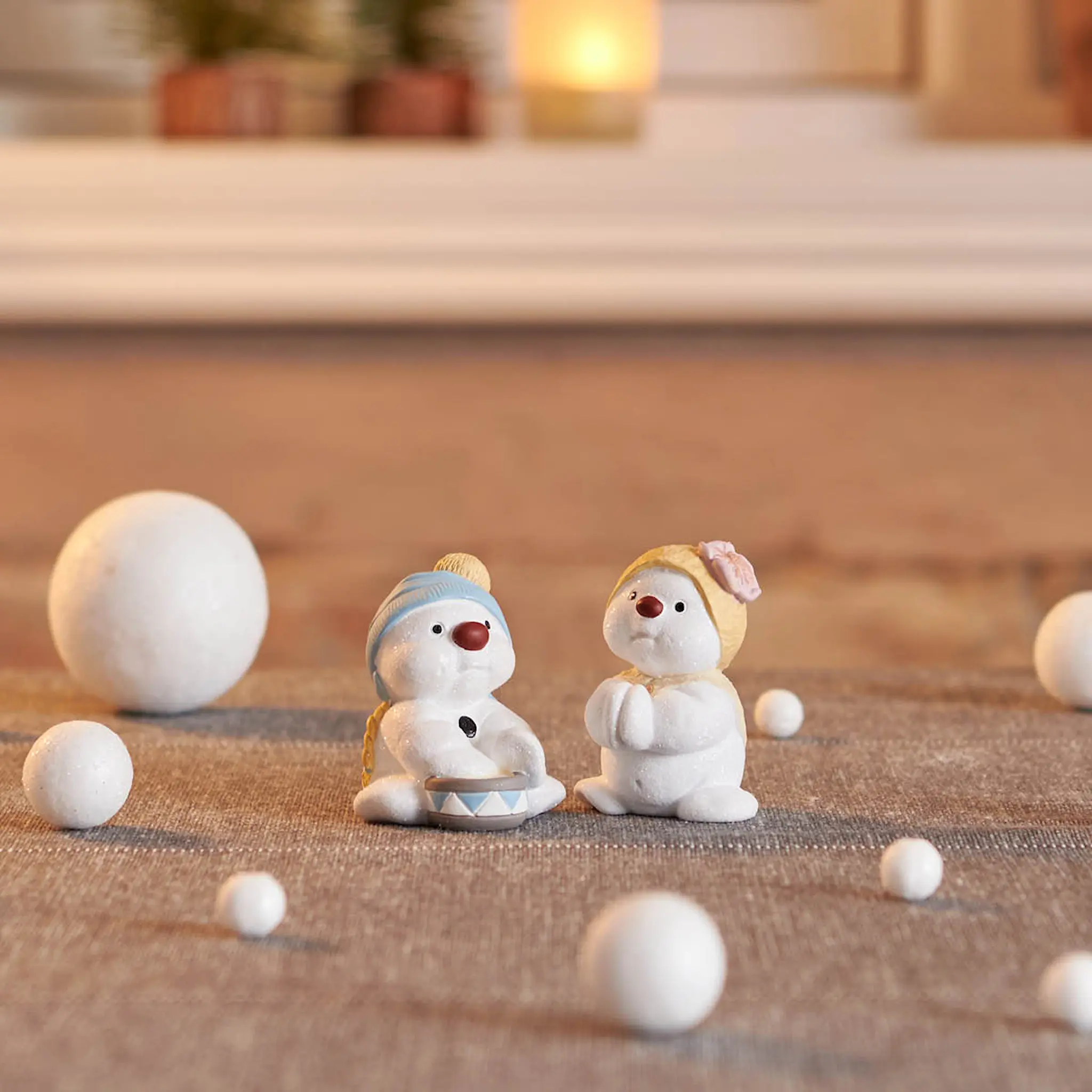 Klarborg Snögubbar 2023 Thamias & Tida figur 5 cm 2 delar