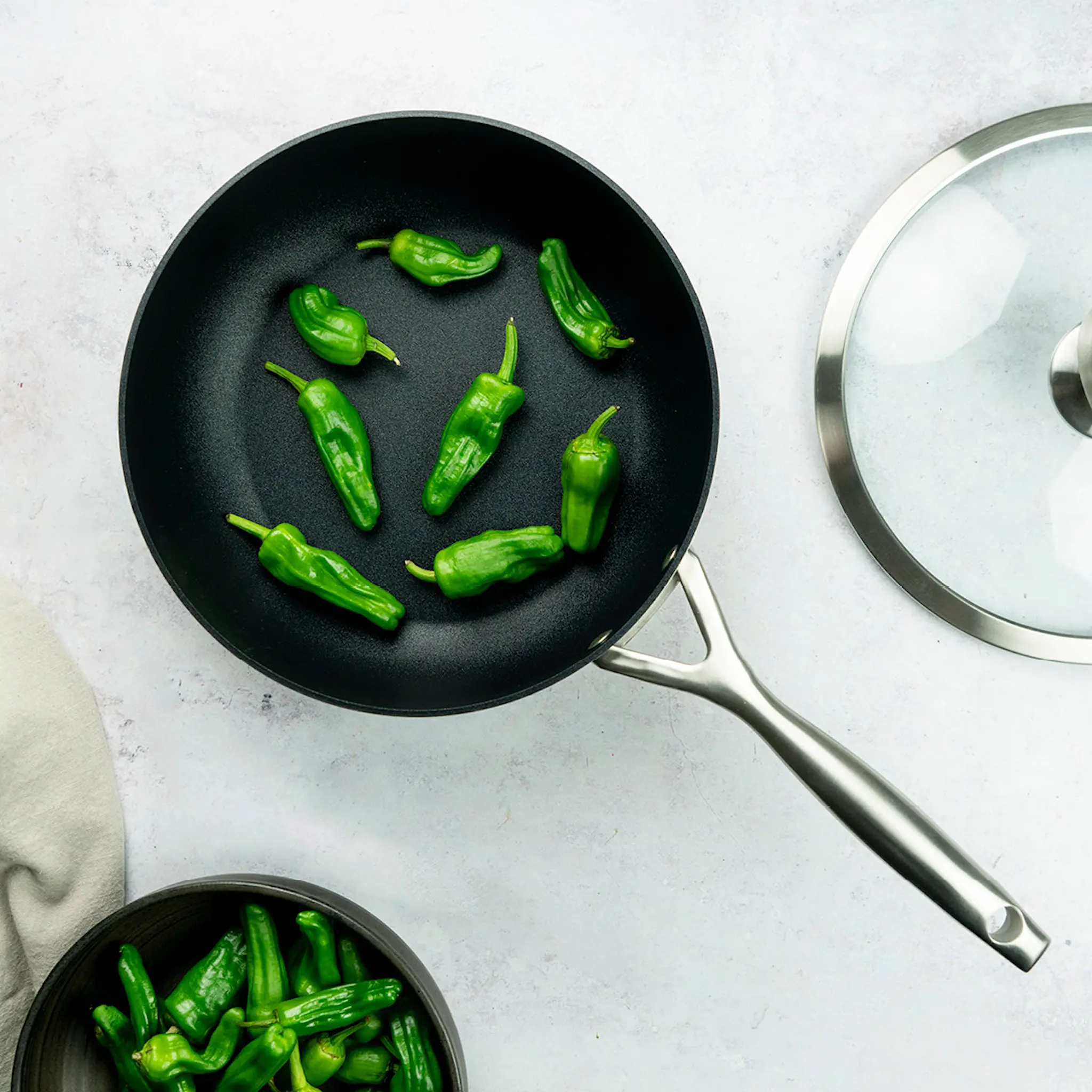 Scanpan CS+ traktörpanna djup med lock 26 cm stål