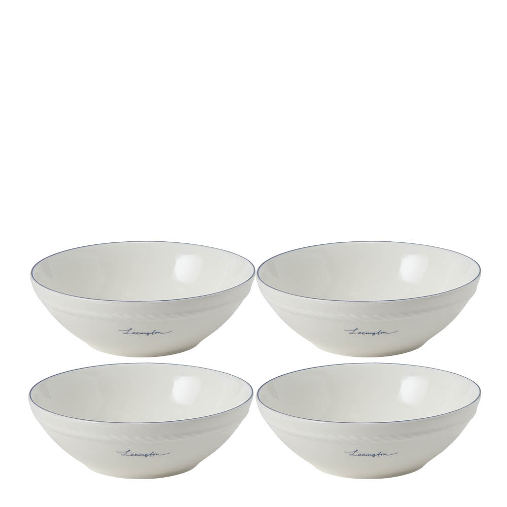 Lexington - Icons Kulho 15,5 cm 4 kpl Valkoinen/Sininen