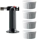 Fire Bruléebrännare 4 Suffleskålar Vit