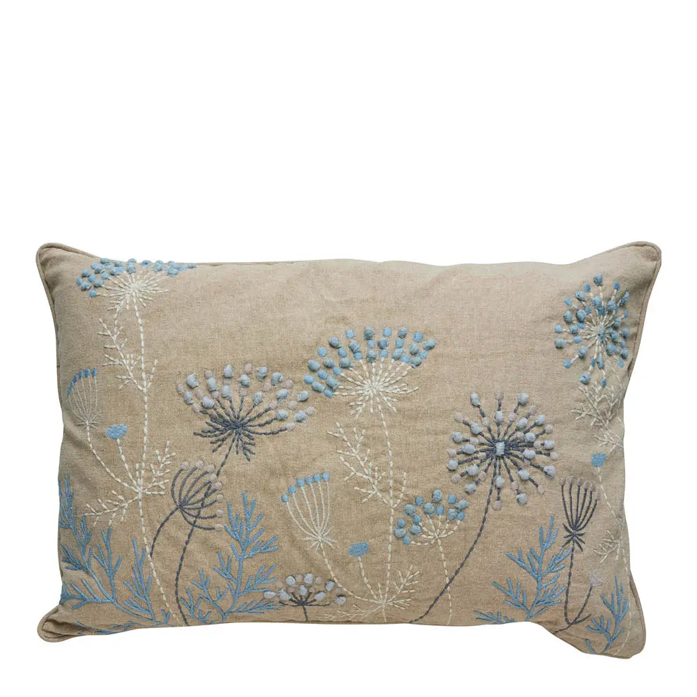 Visilia putetrekk 60x40 cm lin/blå