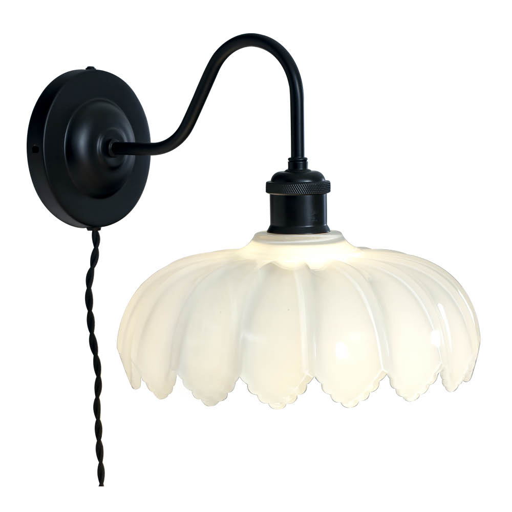 Aneta Lighting - Sofia seinävalaisin 32 cm musta/valkoinen