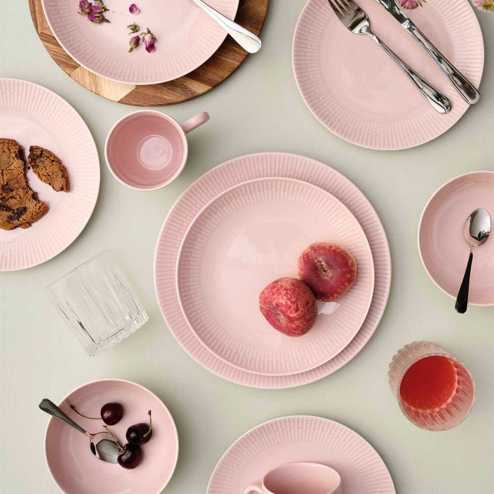 Aida Relief dyp tallerken 22 cm rosa