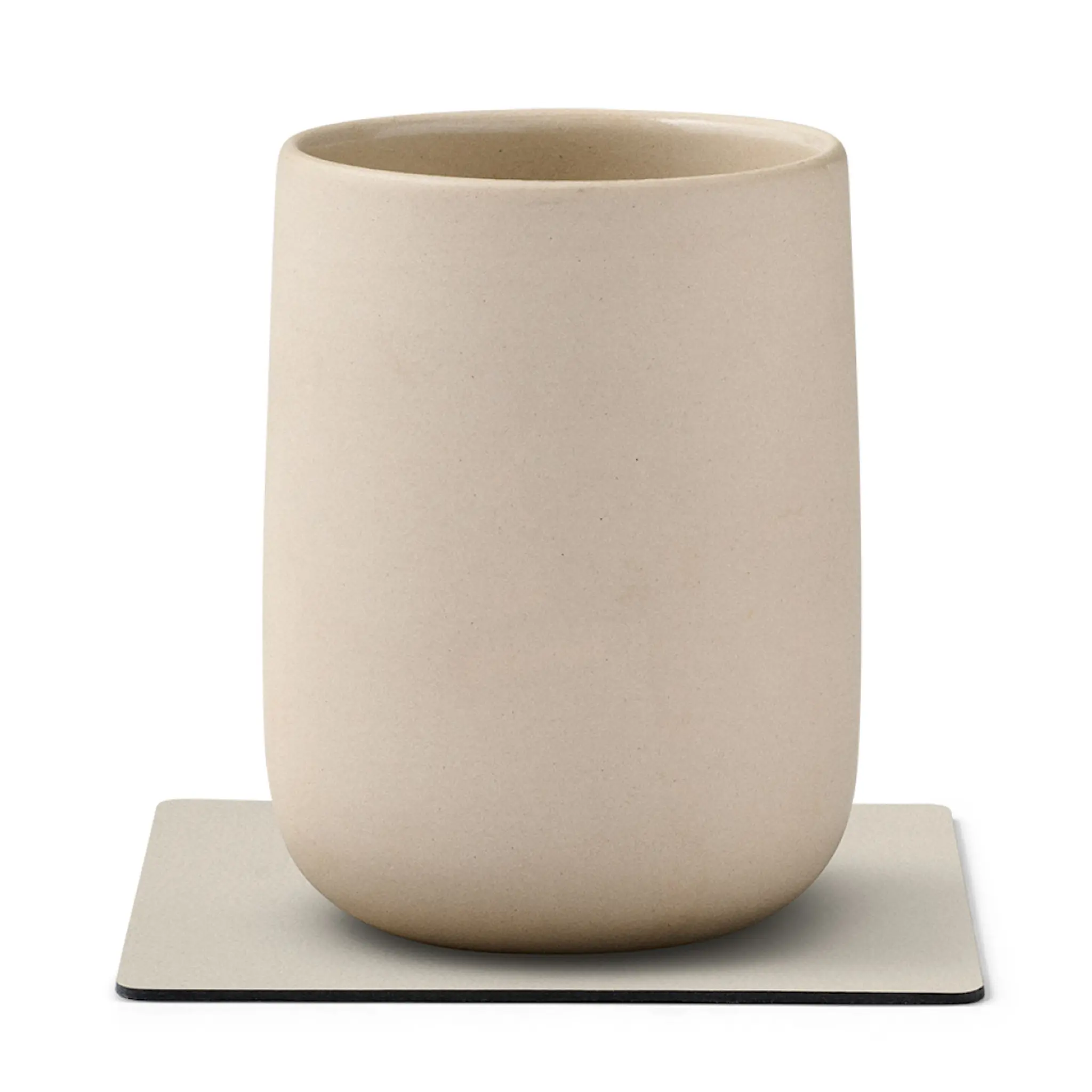 LIND DNA Nupo Square Glasunderlägg 10x10 cm Oyster White